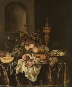 Naturaleza muerta de Abraham van Beyeren (attributed to)