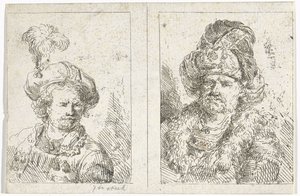 Dos bustos masculinos de Abraham van Strij (I)