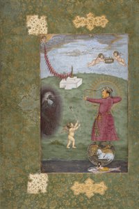 Emperador Jahangir Triunfando sobre la Pobreza, c.1620-25 de Abul Hasan