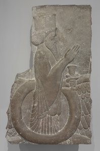 Ahuramazda en el disco alado, Persépolis, 486-460 a.C. de Achaemenid