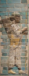 Arquero persa Imperio aqueménida, 510 a.C. (ladrillo vidriado) de Achaemenid