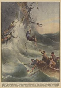 - ¡Yo me quedo! - dijo, con espíritu italiano, el comandante del barco de carga Monte Nevoso de Achille Beltrame