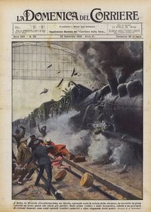 En Saitz, en Moravia (Checoslovaquia), un tren directo, al entrar bajo el techo de la estación