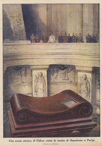 Una escena histórica (litografía en color)