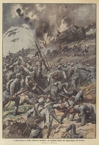 A qué precio se desarrolla la ofensiva austriaca, los asaltantes segados por nuestro fuego, en el Trentino de Achille Beltrame
