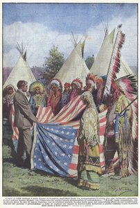 A todas las tribus indias se les ha donado la bandera de los Estados Unidos