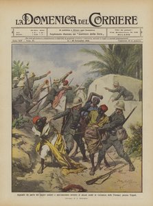 Emboscada por parte de nuestros soldados y arresto agitado de algunos árabes cerca de de Achille Beltrame