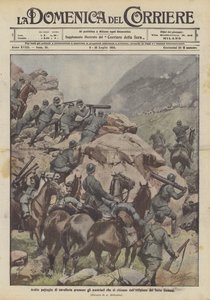 Patrullas audaces de caballería presionan a los austriacos que se retiran del Altopiano de los Siete Municipios