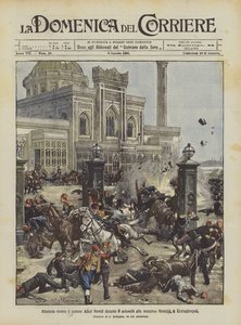 Atentado contra el sultán Abdul Hamid durante el selamlik en la mezquita Hamidie, en Constantinopla