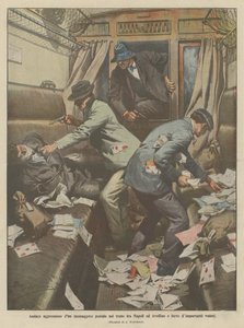 Audaz agresión a un mensajero postal en el tren entre Nápoles y Avellino y robo de importantes valores