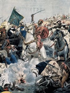 BELTRAME, Achille (1871-1945). Guerra en Marruecos. Los rebeldes atacan nuevamente Casablanca, pero son abatidos por la artillería francesa