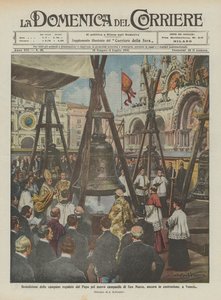 Bendición de las campanas regaladas por el Papa para el nuevo campanario de San Marcos, aún en construcción, en Venecia