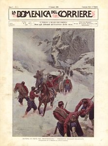 Tormenta de nieve en Montenegro, trescientos soldados bloqueados de Achille Beltrame