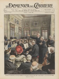 Concierto de ex-artistas líricos, todos entre ochenta y noventa años, en honor a Verdi de Achille Beltrame