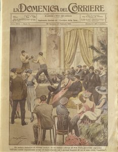 Ilustración de portada de fiesta en Nueva York para jóvenes a redimir