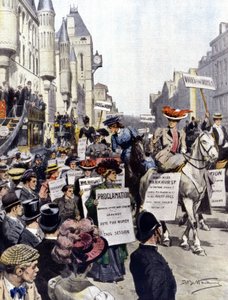 Manifestaciones en Londres en septiembre de 1908