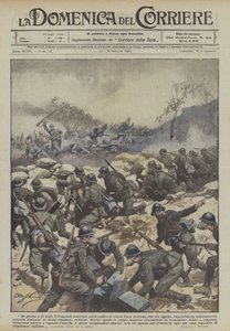 De día y de noche el Comando austriaco lanzó contra la nueva línea italiana, que apenas...