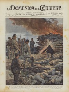 De una compañía de la III división japonesa que cargó una posición rusa