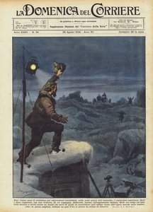 Después de cinco meses de soledad, para observaciones científicas, en la noche polar de la Antártida... de Achille Beltrame