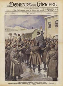 Después de un discurso de propaganda a los soldados rusos de Ochta, el mayor italiano Tonelli es...