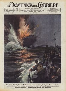 Dos días de batalla en el Mediterráneo, contra un convoy inglés de Achille Beltrame