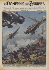 Durante la ofensiva en Aragón, la aviación legionaria italiana ha contribuido a las victorias de Achille Beltrame