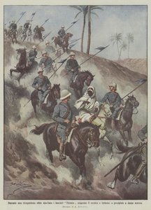 Durante un reconocimiento más allá de Ain-Zara los lanceros de Florencia descubren al enemigo y regresan de Achille Beltrame