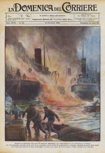 Llamas en el Danubio de Achille Beltrame