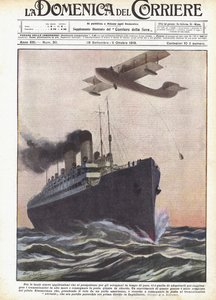 Entre las muchas nuevas aplicaciones que se vislumbran para los aviones en tiempos de paz de Achille Beltrame