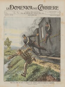 Fuga de un recluso del tren y el coraje de dos carabineros que se lanzaron por las ventanas para alcanzarlo