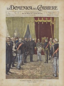 Los Saludos de Año Nuevo a S.M. el Rey, en el Quirinal de Achille Beltrame
