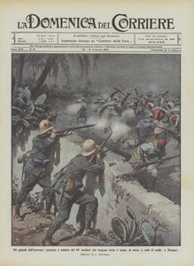 Los episodios del heroísmo, sargento y soldado del 63º fusileros que resisten por mucho tiempo