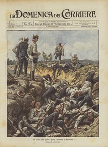 Los horrores de la guerra, muertos y moribundos en Manchuria
