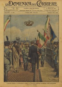 Los Soberanos de Italia y las Princesas en Rodas, donde recibieron delirantes acogidas de la población