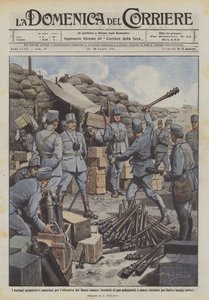 Los bárbaros preparativos austriacos para la ofensiva del Bajo Isonzo, cilindros de gas asfixiante