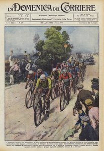 Los campeones italianos que participan en el Giro ciclista de Francia han animado con gran energía