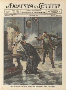 Los crímenes de la exaltación, dos sacerdotes agredidos y heridos en la capilla de Gianico, en Val Camonica de Achille Beltrame