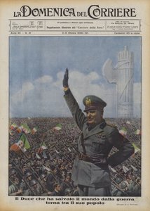 El Duce que salvó al mundo de la guerra vuelve entre su pueblo