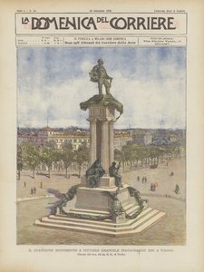 El grandioso monumento a Vittorio Emanuele inaugurado ayer en Turín de Achille Beltrame