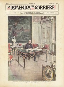 El Presidente de la República Francesa en su Despacho Pocas Horas Antes de Morir de Achille Beltrame