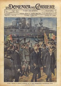 El Rey en Venecia de Achille Beltrame
