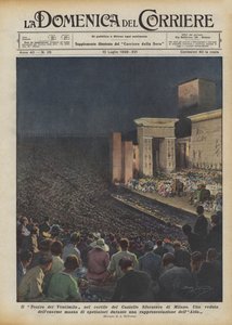 El Teatro de los Veinte Mil en el patio del Castillo Sforzesco de Milán