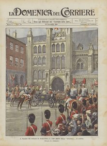 El viaje de los soberanos a Inglaterra, su llegada a la Guildhall de Londres