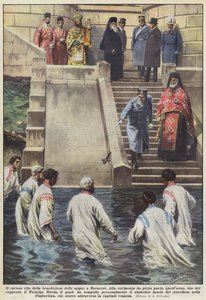 El curioso rito de la bendición de las aguas, en Bucarest