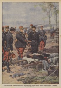 El general Castelnau, comandante de los ejércitos franceses en Lorena, jura sobre el cadáver de su hijo de Achille Beltrame