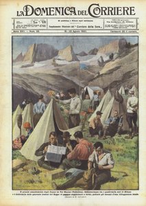 El gran campamento de los Uoeini en Val Masino (Valtellina)