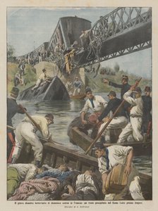 El grave desastre ferroviario del domingo pasado en Francia, un tren que cayó al río Loira cerca de Angers de Achille Beltrame