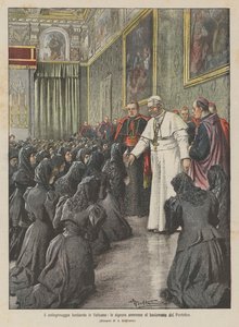 La peregrinación lombarda al Vaticano, las señoras admitidas al besamanos del Pontífice