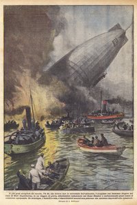 El dirigible más grande del mundo, el R 38, que debía cruzar el Atlántico