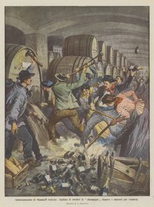 Enfurecimiento de viticultores franceses, miles de hectolitros de champán dispersos y destruidos por venganza de Achille Beltrame